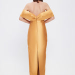 Flared Crepe Long Evening Dress - 2028C