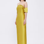 Flared Crepe Long Evening Dress - 2028C